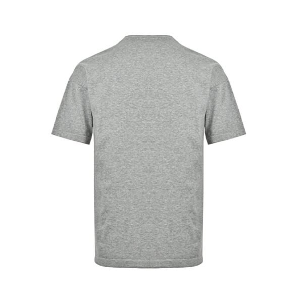 Dior Embroidered Logo Grey Cotton Relaxed Fit Crew Neck T-Shirt - Image 3