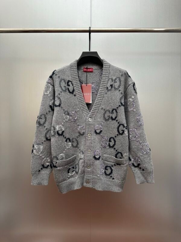 Gradient Wool Knit Cardigan – Early Fall 2025 Collection - Image 2