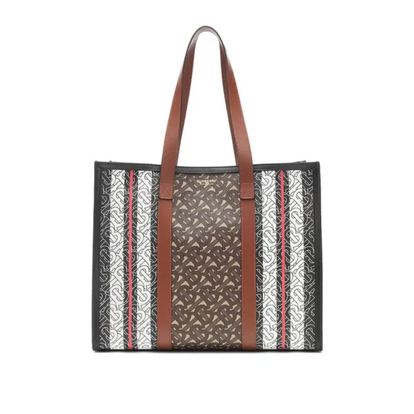 Monogram Stripe e-canvas tote - Image 2