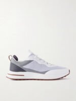 Weekend Walk Leather-Trimmed Mesh Sneakers - Image 2