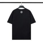 Stone Island Compass Graphic Print Black Cotton Crew Neck T-Shirt - Image 6