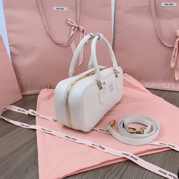 MIUMIU Large Arcadie Leather Bag(HIGH-END GRADE) - Image 4