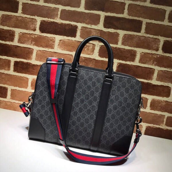 Gucci GG Black Briefcase - Image 4