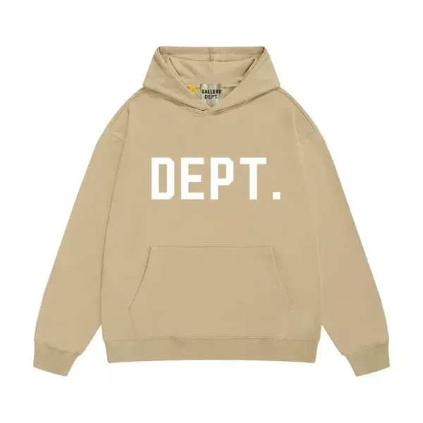 Gallery Dept. DEPT. Logo Print Red Cotton Fleece Pullover Hoodie - Image 4