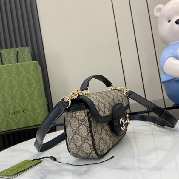 Gucci Horsebit 1955 Soft small top handle bag - Image 4