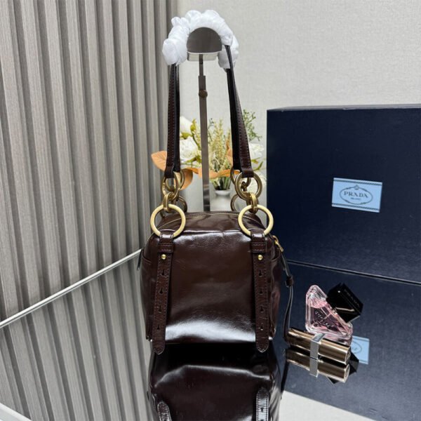 Prada Dangle leather top-handle mini-bag(HIGH-END GRADE) - Image 5