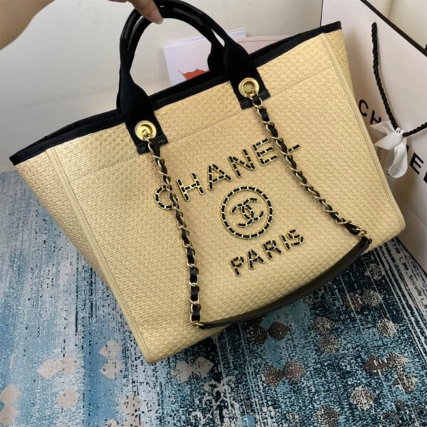 CHANEL Deauville Large Tote - Image 4