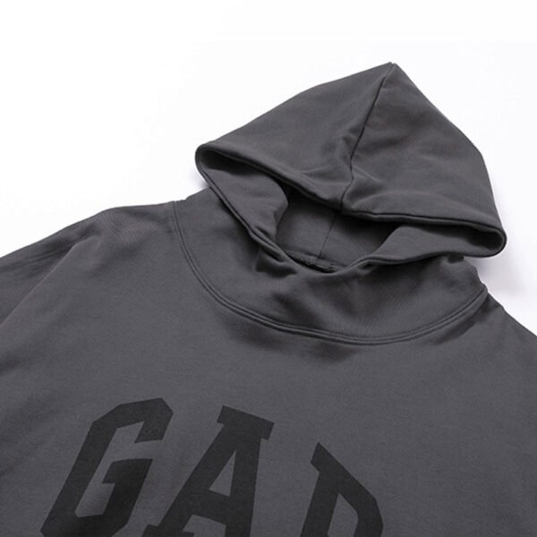 YZY GAP Hoodies Charcoal gray - Image 4