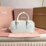 MIUMIU Medium Arcadie Leather Bag(HIGH-END GRADE) - Image 8