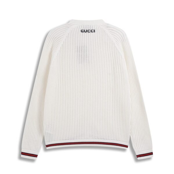 2024SS Wool & Cashmere Blend Ribbed Knit Cardigan - Image 2