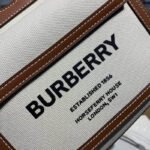 Pocket Medium leather-trimmed canvas tote - Image 6