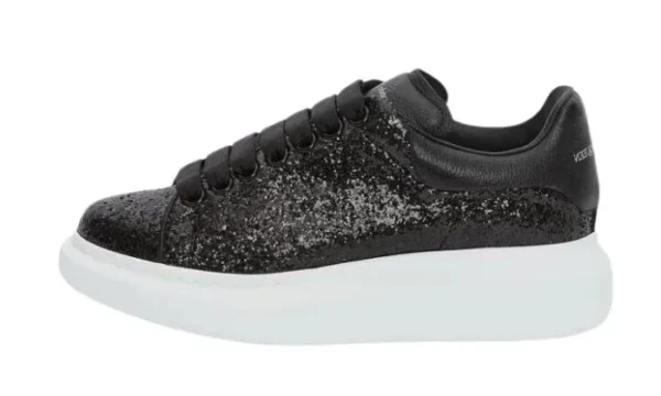 Women’s Glitter Oversized Sneaker in Black - Image 2