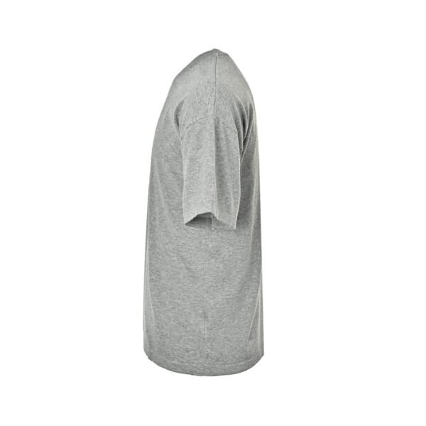 Dior Embroidered Logo Grey Cotton Relaxed Fit Crew Neck T-Shirt - Image 4