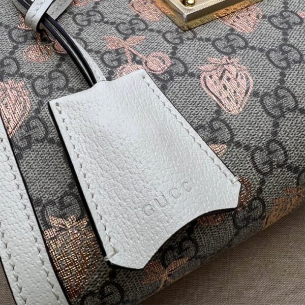 GG Padlock small berry tote bag - Image 7