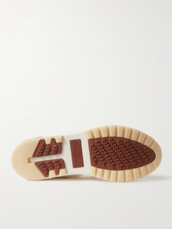 360 Flexy Leather-Trimmed Knitted Wish® Wool Sneakers - Image 3