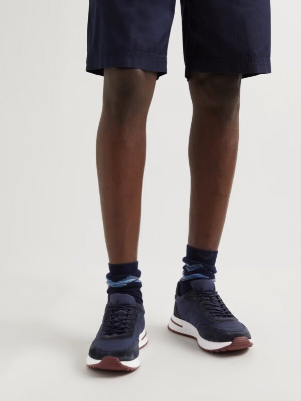 Weekend Walk Suede-Trimmed Shell Sneakers - Image 4