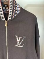 Embroidered Logo Sweater Jacket - Image 5