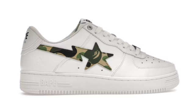 ⁦حذاء BAPE ABC Camo أبيض أخضر (2022)⁩ - الصورة ⁦3⁩