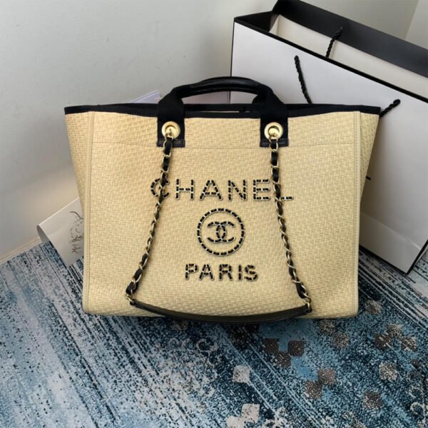 CHANEL Deauville Large Tote - Image 3