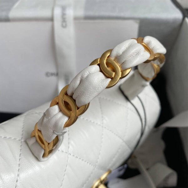 CHANEL Mini Flap Bag with Top Handle - Image 7