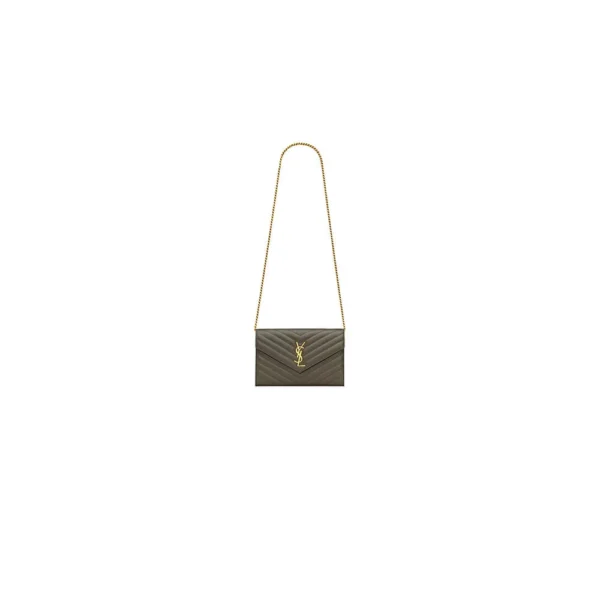 YSL cassandre chain wallet in lambskin - Image 2