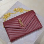 YSL cassandre chain wallet in lambskin - Image 6
