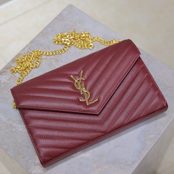 YSL cassandre chain wallet in lambskin - Image 6