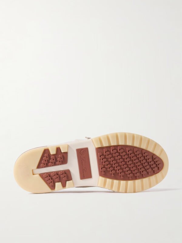 360 Flexy Leather-Trimmed Knitted Wish® Wool Sneakers - Image 4