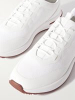 Weekend Walk Leather-Trimmed Mesh Sneakers - Image 10