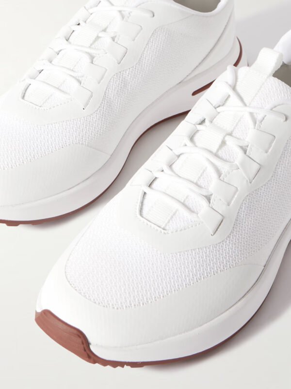 Weekend Walk Leather-Trimmed Mesh Sneakers - Image 7