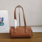 Prada Medium leather top-handle bag with padlock(high-end grade) - Image 8