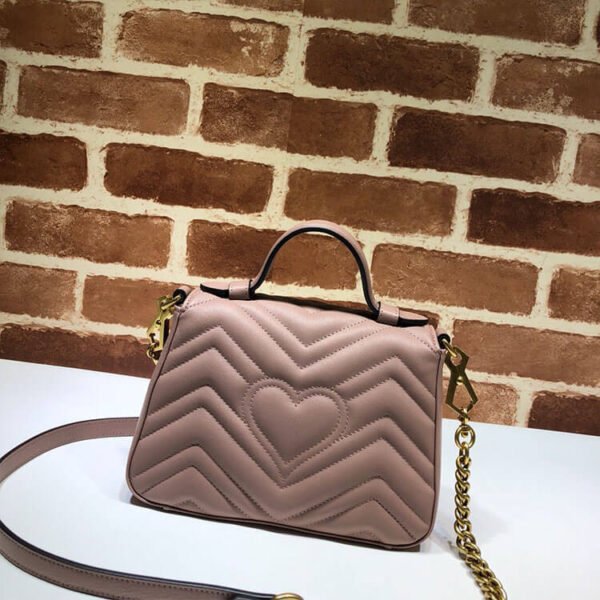 Gucci GG Marmont Mini Top Handle Bag - Image 5