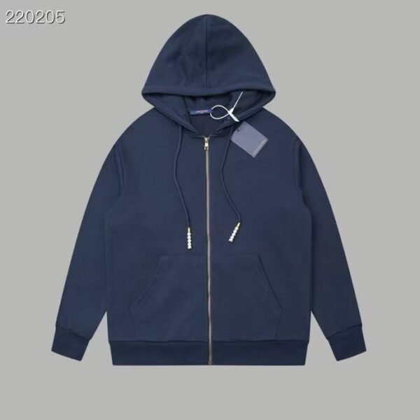 Pearl Drawstring Zip-Up Hoodie - Image 2
