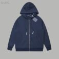 Pearl Drawstring Zip-Up Hoodie