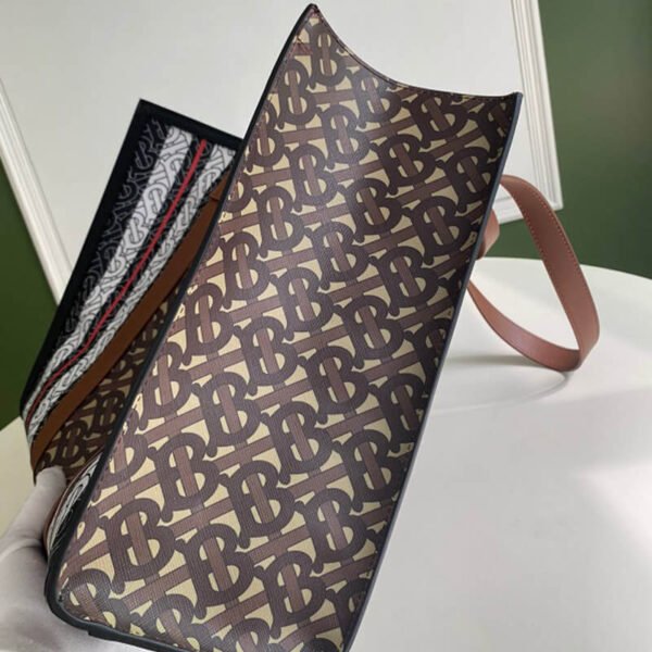 Monogram Stripe e-canvas tote - Image 5