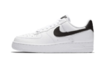07 White Black Pebbled Leather
