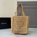 PRADA Raffia Mini Tote Bag - Image 8