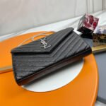 YSL classic cassandre chain wallet in grain de poudre leather - Image 6