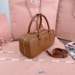MIUMIU Large Arcadie Leather Bag(HIGH-END GRADE) - Image 7