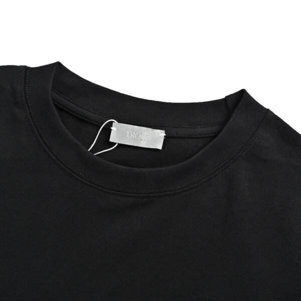 Dior Black Crew Neck Cotton Short Sleeve T-Shirt - Image 7