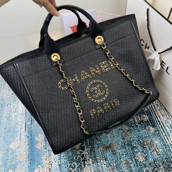 CHANEL Deauville Large Tote - Image 4