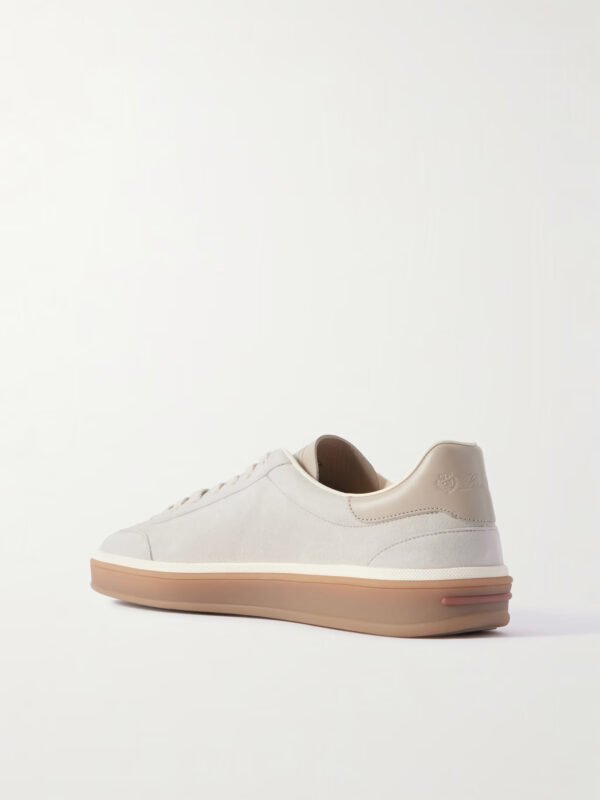 Tennis Walk Leather-Trimmed Suede Sneakers - Image 4