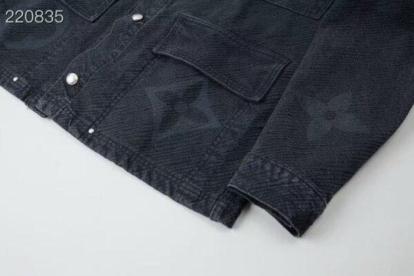 Tyler Collaboration Monogram Jacquard Spray-Dye Denim Jacket - Image 5