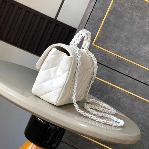 Chanel Mini Flap Bag with Top Handle(HIGH-END GRADE) - Image 4