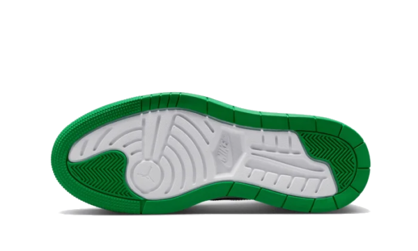 Nike Air Jordan 1 Elevate Low Lucky Green White Leather Platform Sneakers - Image 4