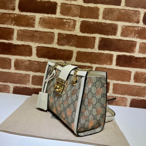 GG Padlock small berry tote bag - Image 4