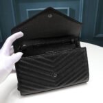 Saint Laurent Chain-strap YSL-plaque grained-leather wallet - Image 7