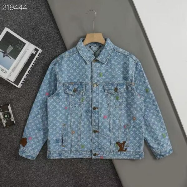 Tyler Collaboration Monogram Embroidered Denim Jacket - Image 2
