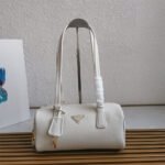 Prada Medium leather top-handle bag with padlock(high-end grade) - Image 6