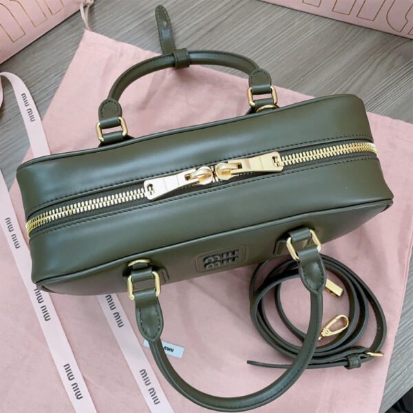MIUMIU Large Arcadie Leather Bag(HIGH-END GRADE) - Image 7